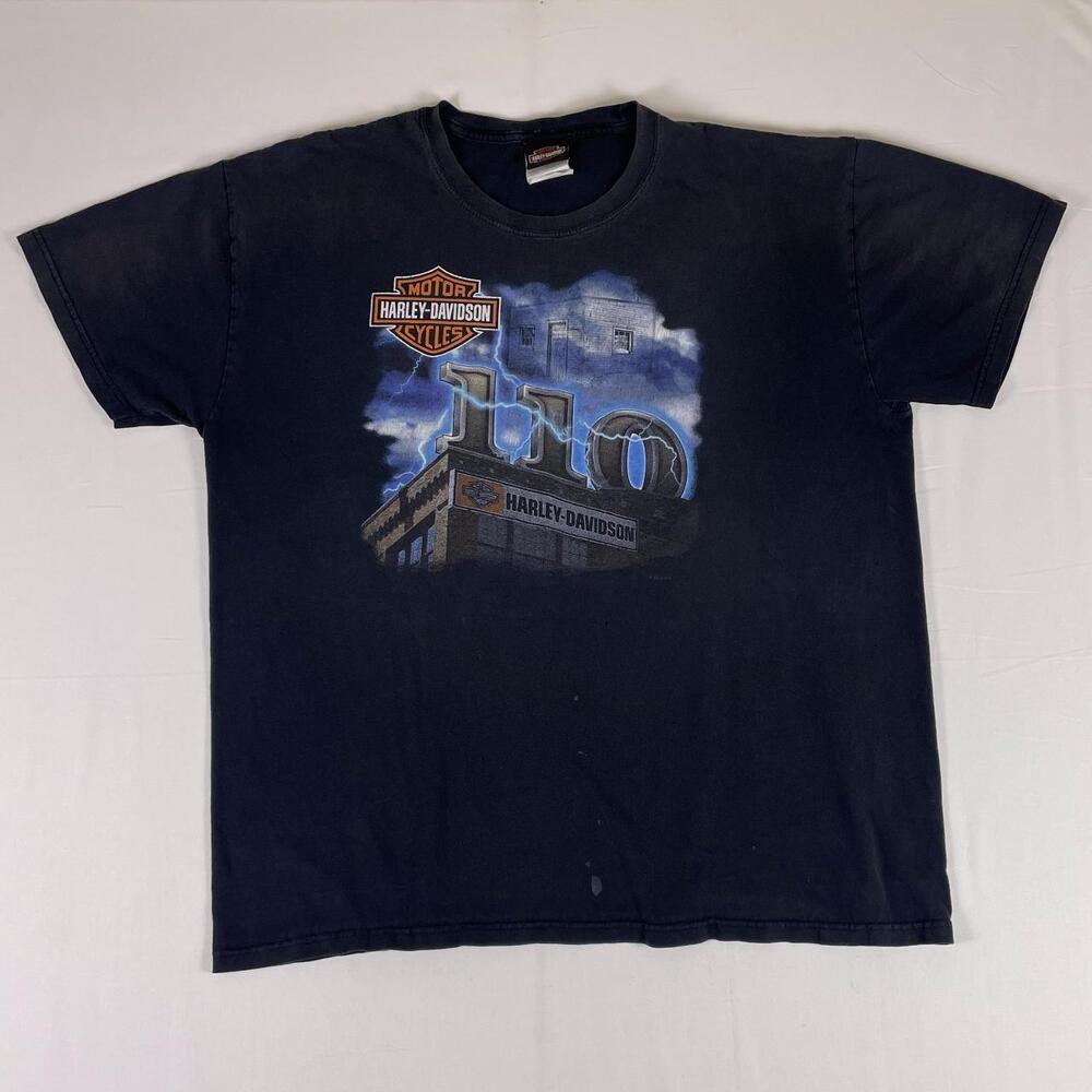 Harley-Davidson Graphic Tee Black Faded Biker XL